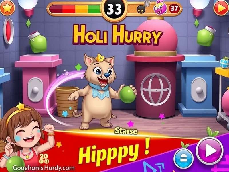 Holi Hurry Game Screenshot